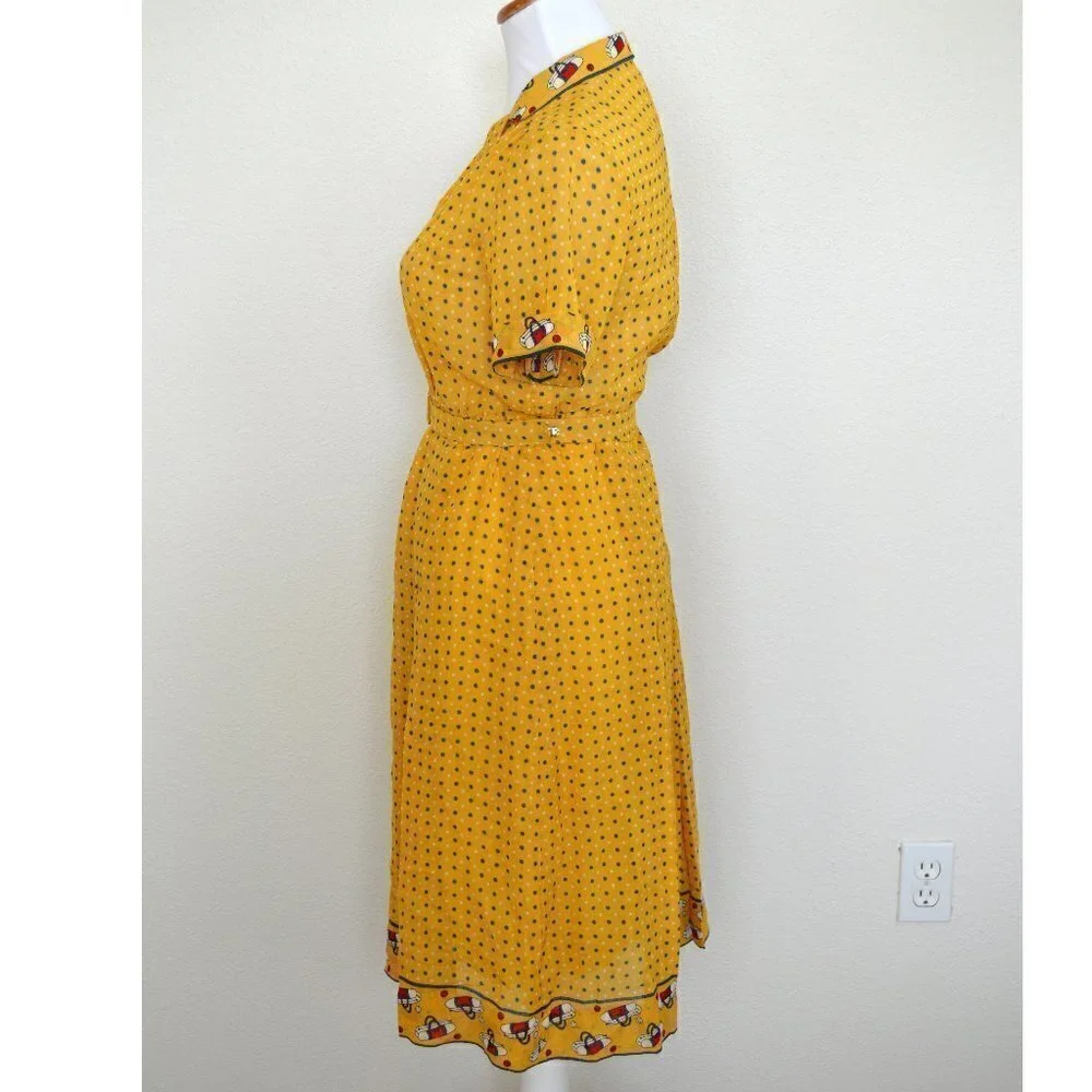 Vintage Tennis Printed Polka Dot Dress - Picture 3 of 7